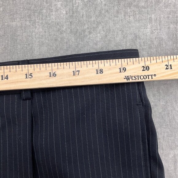 Jones New York Suit Men 44R 39W x 28L Blue Pinstripe Elements Wool Classic Caree - Picture 14 of 16